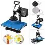 VEVOR Heat Press 12X15 Inch Heat Press Machine 8 in 1 Digital Multifunctional Sublimation Swing Away Heat Press 360 Degree Rotation Heat Press Machine for T Shirts Hat Mug Cap Plate
