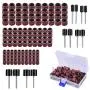 AUSTOR 132 Pieces Sanding Drum Set with Free Box Including 120 Pieces Drum Sander Sanding Sleeves and 12 Pieces Drum Mandrels for Dremel Rotary Tool AUSTOR 132 Pieces Sanding Drum Set with Free Box Including 120 Pieces Drum Sander Sanding Sleeves and 12 Pieces Drum Mandrels for Dremel Rotary Tool