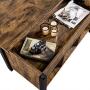 YAHEETECH Lift Top Coffee Table with Hidden Compartment & Shelf, Rustic Style Lift Tabletop Dining/Center Table for Living Room Reception, Solid Wood Legs