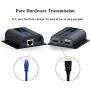 HDMI Extender with Loop-Out Local Display, 1080P Transmission up to 196ft/60m Over Single Cat6/6a/7/8 Ethernet Cable with IR Blaster and Receiver Cables (LKV372pro)