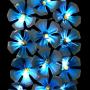 Exhart Hanging Turquoise Hydrangea Yard Stake w/Solar Garden Flower Lights, 24 LED Flower Lights Metal Stake, Outdoor Decor for Garden, Patio & Front Porch, 11'' L x 5'' W x 28'' H