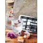 Ecozoi Stainless Steel Metal Ice Cube Trays With Easy Release Handle - 2 Pack With Stand | 36 Ice Cube Slots | Removable Slots For Easy Ice Cube Removal And Cleaning | Eco Friendly, Plastic Free