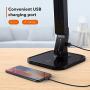 TaoTronics LED Desk Lamp with USB Charging Port, 4 Lighting Modes with 5 Brightness Levels, 1h Timer, Touch Control, Memory Function,14W, Official Member of Philips EnabLED Licensing Program, Black (TT-DL01)