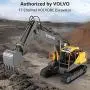 VOLVO RC Excavator Remote Control Excavator 17 Channel 1/16 Scale Digger with 2 Batteries Remote Controlled Construction Car Truck 2.4Ghz Tractor Vehicles Toy with Lights and Sounds for Kids VOLVO RC Excavator Remote Control Excavator 17 Channel 1/16 Scale Digger with 2 Batteries Remote Controlled Construction Car Truck 2.4Ghz Tractor Vehicles Toy with Lights and Sounds for Kids