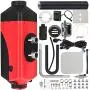 Happybuy 2KW Diesel Heater 12V 2KW Diesel Air Heater Muffler 2KW Diesel Air Heater with Knob Switch for RV Motorhome Trailer Trucks Boats