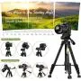 Endurax 67'' Video Camera Tripod for Nikon Canon, DSLR Cameras Stand Tall Tripods Lightweight Aluminum with Universal Phone Mount and Carry Bag