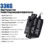 AGFRC 33KG Low-Profile High-Torque Digital-Servo - Programmable Metal Gear for 1/10 RC Drift Racing Car Truck, Control Angle 180° (A65BHL&AGF-SPV2) AGFRC 33KG Low-Profile High-Torque Digital-Servo - Programmable Metal Gear for 1/10 RC Drift Racing Car Truck, Control Angle 180° (A65BHL&AGF-SPV2)