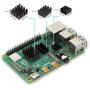 Easycargo Raspberry Pi 4 Heatsink Fan Kit, Cooler Fan Heatsink Set for Cooling Raspberry Pi 4B, 3B+, 3B, Pi 2, Pi Model B+ (Black 2 Pack)