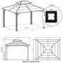 sunjoy 10 x 12 Chatham Steel Hardtop Gazebo sunjoy 10 x 12 Chatham Steel Hardtop Gazebo