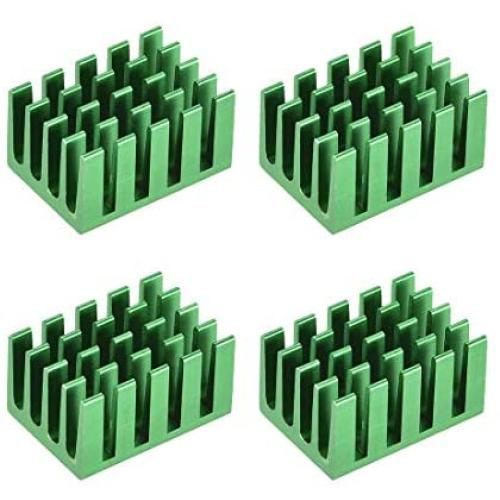 uxcell Electronic Radiators Heatsink for MOS GPU IC Chip Green 20 x 14 x 11 mm 4pcs