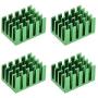 uxcell Electronic Radiators Heatsink for MOS GPU IC Chip Green 20 x 14 x 11 mm 4pcs