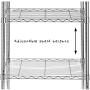 Honey-Can-Do SHF-01054 5-tier chrome shelving unit, 250 lbs