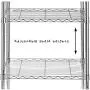 Honey-Can-Do SHF-01054 5-tier chrome shelving unit, 250 lbs Honey-Can-Do SHF-01054 5-tier chrome shelving unit, 250 lbs