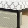 Zinus Korey 14'' Steel Platform Bed Frame with Upholstered Headboard and Wood Slat Support, Queen