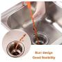 5 in 1 Sink Snake Cleaner Drain Auger Hair Catcher, Sink Dredge Drain Clog Remover Cleaning Tools for Kitchen Sink Bathroom Tub Toilet Clogged Drains Dredge Pipe Sewers…