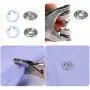 200 Sets Snap Fasteners Kit Tool, Metal Snap Buttons Rings with Fastener Pliers Press Tool Kit for Clothing 10 Colors 9.5mm by cenoz 200 Sets Snap Fasteners Kit Tool, Metal Snap Buttons Rings with Fastener Pliers Press Tool Kit for Clothing 10 Colors 9.5mm by cenoz