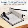 Giantex 17 Guillotine Paper Cutter, Heavy Duty A3 Trimmer Machine with Commercial Metal Base and 400 Sheet Large Capacity for Home and Office, Paper Trimmer Giantex 17 Guillotine Paper Cutter, Heavy Duty A3 Trimmer Machine with Commercial Metal Base and 400 Sheet Large Capacity for Home and Office, Paper Trimmer