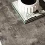 Walker Edison Modern Metal Frame Open Rectangle Coffee Accent Living Room Ottoman End Table, 42 Inch, Dark Concrete