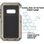 Punkcase S10e Metal Case, Heavy Duty Military Grade Armor Cover [Shockproof] Full Body Hard Aluminum & TPU Hybrid Design [High Impact Bumper] Compatible W/Samsung Galaxy S10e Edge (Gold)