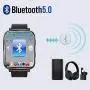 CCHKFEI 16GB MP3 Player with Bluetooth, Sports Watch MP3 Player with Touch Screen,HiFi Lossless Sound Music Player with Sport Pedometer Headphones for Running Joging Workout-Black