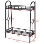 Giantex Plant Stand Flower Pot Rack 2 Tier Metal Flower Pot Rack Heavy Duty Plant Display Holder Decor Giantex Plant Stand Flower Pot Rack 2 Tier Metal Flower Pot Rack Heavy Duty Plant Display Holder Decor