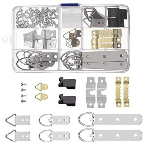 Picture Hooks,Picture Hanger 76 Pieces Silver Assorted Picture anging Hooks Kit with Screws in Plastic Storage Box for Home Office Photo Picture Painting Hanging Picture Hooks,Picture Hanger 76 Pieces Silver Assorted Picture anging Hooks Kit with Screws in Plastic Storage Box for Home Office Photo Picture Painting Hanging