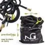 Nifty Grower 100ft Garden Hose - All New Expandable Water Hose with Double Latex Core, 3/4'' Solid Brass Fittings, Extra Strength Fabric Flexible Expanding Hose with Metal 8 Function Spray Nozzle Nifty Grower 100ft Garden Hose - All New Expandable Water Hose with Double Latex Core, 3/4'' Solid Brass Fittings, Extra Strength Fabric Flexible Expanding Hose with Metal 8 Function Spray Nozzle