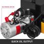 Mophorn Single Acting Hydraulic Pump 12V DC Hydraulic Power Unit 3.75 Gallon Dump Trailer Pump Steel Hydraulic Power Unit (Steel, 15 Quart/Single Acting)