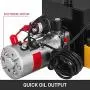 Mophorn Single Acting Hydraulic Pump 12V DC Hydraulic Power Unit 3.75 Gallon Dump Trailer Pump Steel Hydraulic Power Unit (Steel, 15 Quart/Single Acting)