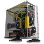 Thermaltake Core P3 ATX Tempered Glass Gaming Computer Case Chassis, Open Frame Panoramic Viewing, White Edition, CA-1G4-00M6WN-05,Snow
