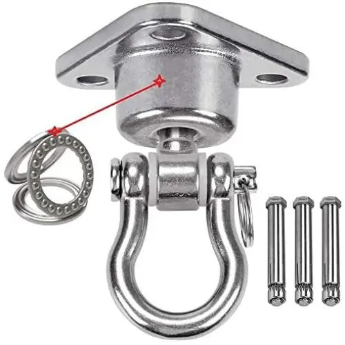 9M Stainless Steel 304 Load Thrust Bearing Swing Spreader, Heavy 360 +180 Degree Rotary Swing Spreader Wooden Playground Yoga Hammock Chair Rope sandbag Porch tire Web Swing Set Load 1500BL 9M Stainless Steel 304 Load Thrust Bearing Swing Spreader, Heavy 360 +180 Degree Rotary Swing Spreader Wooden Playground Yoga Hammock Chair Rope sandbag Porch tire Web Swing Set Load 1500BL