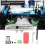 AYNEFY RC Exhaust Pipe, Upgrade 18001P Aluminum Alloy Dual Exhaust Joint Tubing for RC Hobby Model Car HPI Savage 4.6/5.9 1/8 Nitro Car AYNEFY RC Exhaust Pipe, Upgrade 18001P Aluminum Alloy Dual Exhaust Joint Tubing for RC Hobby Model Car HPI Savage 4.6/5.9 1/8 Nitro Car