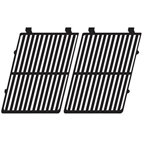 Music City Metals 64292 Gloss Cast Iron Cooking Grid Replacement for Select Broil King Gas Grill Models, Set of 2