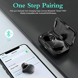 Wireless Earbuds Bluetooth Headphones in-Ear TWS Stereo with USB-C Quick Charging Case IPX8 Waterproof Touch Control Built-in Mic Earphones Noise Cancelling for Clear Calls Headset with Deep Bass