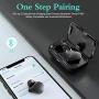 Wireless Earbuds Bluetooth Headphones in-Ear TWS Stereo with USB-C Quick Charging Case IPX8 Waterproof Touch Control Built-in Mic Earphones Noise Cancelling for Clear Calls Headset with Deep Bass