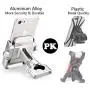 vicelecus Motorcycle Phone Mount, Adjustable Anti Shake Metal Bike Phone Holder for iPhone X/8/7/6 Plus Samsung Galaxy S9/S8/S7/S6 GPS, Holds Devices up to 3.7'' Width (Silver) vicelecus Motorcycle Phone Mount, Adjustable Anti Shake Metal Bike Phone Holder for iPhone X/8/7/6 Plus Samsung Galaxy S9/S8/S7/S6 GPS, Holds Devices up to 3.7'' Width (Silver)