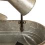 Glitzhome Metal Tiered Water Fountain with Decorative Faucet Galvanized Garden Tools Farmhouse Decor Style 1