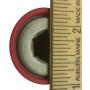 Quadrapoint Hub Cap Replacement for Radio Flyer Steel & Wood Wagons 1/2'' Red (NOT for Plastic, Folding OR Little Wagon Model W5, Please Read Entire Product Description)