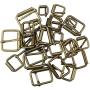 Hysagtek Brass Buckles 60 Pcs Roller Buckles Belts Hardware Pin Buckle for Bags Leather Belt Strap Hand DIY Accessories, 6 Size - 1.3, 1.18'', 1'', 0.79'', 0.67'', 0.51'' Bronze Metal