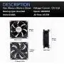 Wathai 80x80x25mm 80mm Dual Ball Bearing DC Cooling Fan 12V 2Pin Wathai 80x80x25mm 80mm Dual Ball Bearing DC Cooling Fan 12V 2Pin
