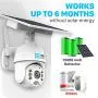 TBI Pro Solar Security Camera Outdoor Wireless PTZ - WiFi Home Security Camera System IP - Rechargeable Battery Powered 15600mah HD True Colors Night Vision 2-Ways Audio for 128GB SD Motion Detection TBI Pro Solar Security Camera Outdoor Wireless PTZ - WiFi Home Security Camera System IP - Rechargeable Battery Powered 15600mah HD True Colors Night Vision 2-Ways Audio for 128GB SD Motion Detection