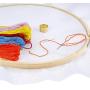 Caydo 12 Pieces 6 Inch Embroidery Hoops Set Bulk Bamboo Circle Cross Stitch Hoop Round Ring