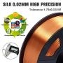 SUNLU Silk Copper PLA Filament 1.75mm 3D Printer Filament, 1KG 2.2 LBS Spool 3D Printing Material, Shiny Metallic PLA Silk Copper