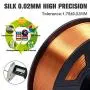 SUNLU Silk Copper PLA Filament 1.75mm 3D Printer Filament, 1KG 2.2 LBS Spool 3D Printing Material, Shiny Metallic PLA Silk Copper SUNLU Silk Copper PLA Filament 1.75mm 3D Printer Filament, 1KG 2.2 LBS Spool 3D Printing Material, Shiny Metallic PLA Silk Copper