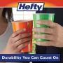 Hefty Disposable Plastic Cups in Assorted Colors