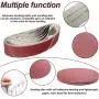 Aluminum Oxide Sanding Belts - 10 Pieces 4 x 36 Inch Sanding Belts (80/120/150/240/400 Grits) and 12 Pieces 6 Inch Self Stick No-hole Aluminum Oxide Sanding Disc (80/100/ 120/180/ 240/400 Grits)