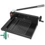 Mophorn Paper Cutter 12Inch A4 Commercial Heavy Duty Paper Cutter 300 Sheets 45HRC Hardness Stack Cutter Metal Base Desktop Stack Cutter for Home Office (A4, 12Inch/45HRC Blade Hardness) Mophorn Paper Cutter 12Inch A4 Commercial Heavy Duty Paper Cutter 300 Sheets 45HRC Hardness Stack Cutter Metal Base Desktop Stack Cutter for Home Office (A4, 12Inch/45HRC Blade Hardness)