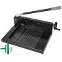 Mophorn Paper Cutter 12Inch A4 Commercial Heavy Duty Paper Cutter 300 Sheets 45HRC Hardness Stack Cutter Metal Base Desktop Stack Cutter for Home Office (A4, 12Inch/45HRC Blade Hardness)
