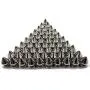 SamuRita Metal Style Mushroom Tree Spikes Leather Studs and Rivets for Crafts DIY Designs(20sets Silver)