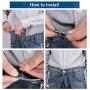Pants Button Adjuster 12 Pcs Button Pin for Jeans No Sew, LACE INN 6 Style Fashion Button Pins Perfect Fit Jean Button Extenders Replacement Kits Instant Add or Reduce Any Pants Waist